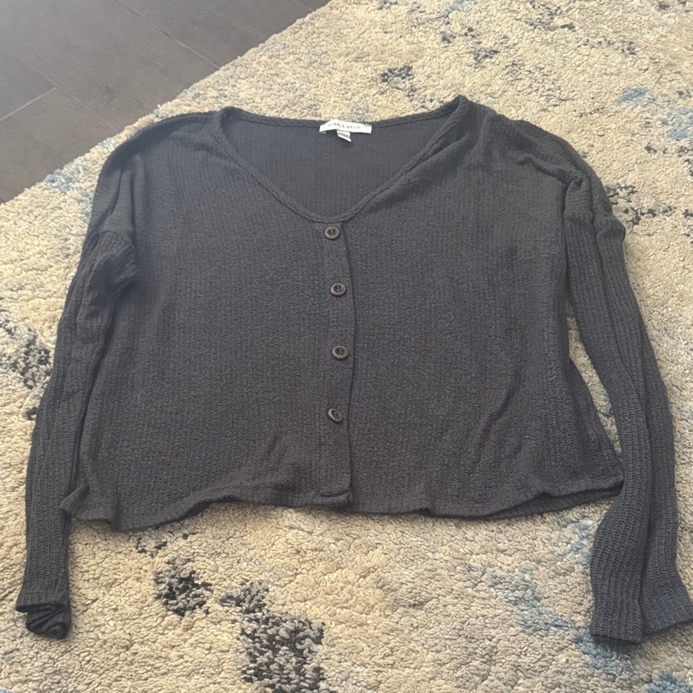 Purple Snow Charcoal Knit Sweater Women’s Size XL